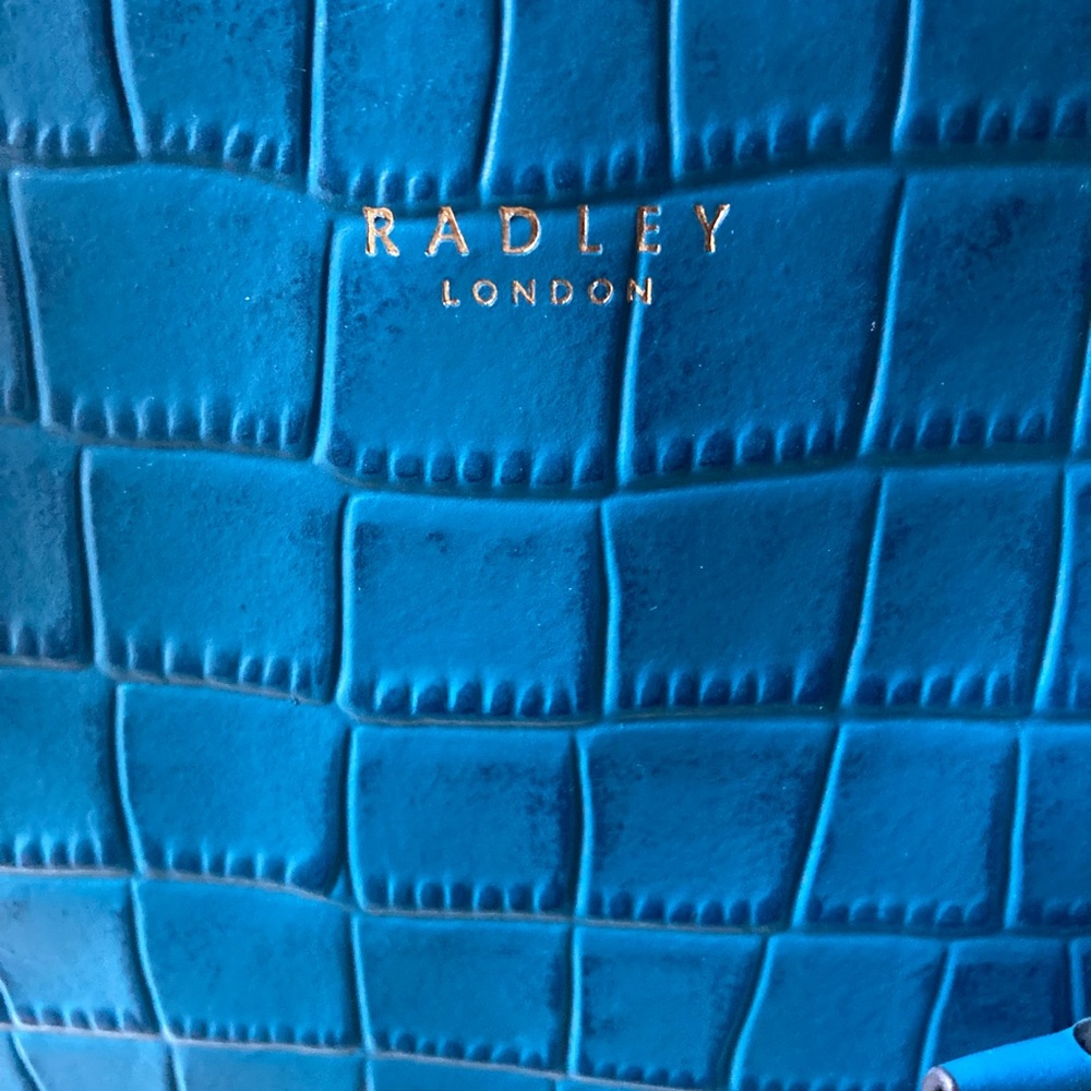 RADLEY LONDON Teal Croc-Embossed Satchel - Picture 2 of 15